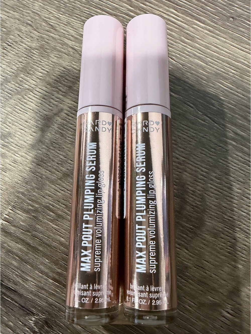 2 x Hard Candy Plumping Serum Lip Gloss 1411 Max Pout Clear 2.95 ml NEW